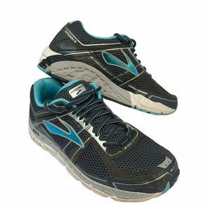 Brooks Women's Addiction 12 Running Shoes Size 10.5 D Wide Gray/Blue 1201881D062